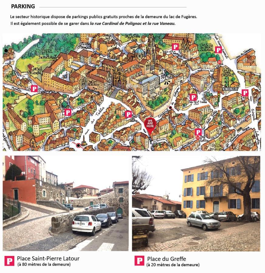La Demeure Du Lac De Fugeres Le Puy-en-Velay エクステリア 写真
